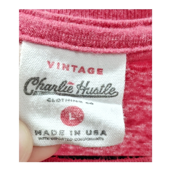 Charlie Hustle Minsky's Pizza KC Heart t-shirt. Size L & XL. - Picture 4 of 5